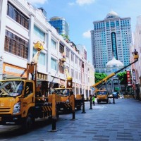 中山出租高空升降車、工程車、路燈車、登高車、吊籃作業(yè)車租賃